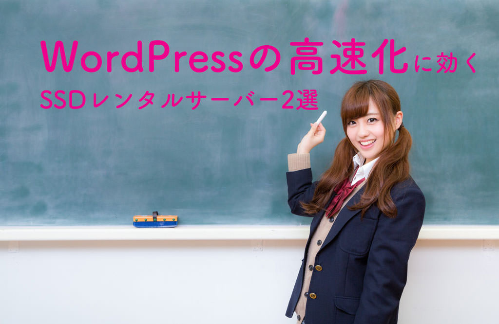 WordPressの高速化に効くSSDレンタルサーバー